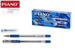 Ручка шариковая масляная PT-205-12 &quot;Piano GOLD&quot; синяя 0.5мм Piano {Китай}