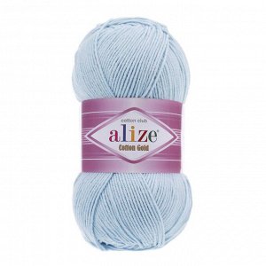 Пряжа Alize Cotton Gold Ализе Коттон Голд цвет №513 кристально-синий