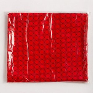 Простыня «Этель» 145х215 см, цвет красный, сатин, 125 г/м?