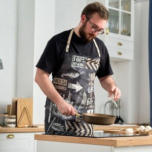 Фартук "Этель" Мужской 73х71 см см, 100% хлопок, саржа 190 гр/м2