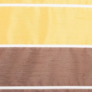 Тюль "Этель" 145х280 Гамма коричневый (горизонтальная полоса) б/утяжелителя, 100% п/э