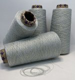 Пряжа для вязания Lagopolane, 100 гр., Голубой+золото