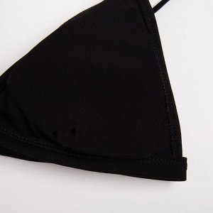 Топ купальный женский с треугольными чашечками MINAKU, цвет чёрный размер