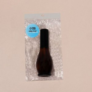 Бутылочка для хранения «Style», с распылителем, 50 мл, цвет коричневый/чёрный