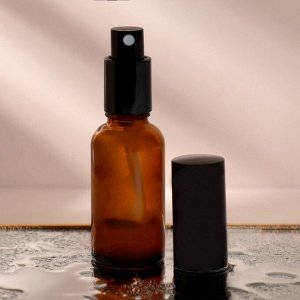 ONLITOP Флакон для парфюма «Простота», с распылителем, 30 мл, цвет коричневый/чёрный