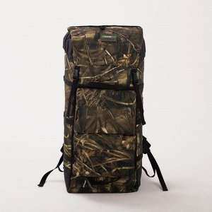 Рюкзак туристический на стяжке, 100 л, 3 наружных кармана, цвет камыш
