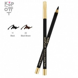 MIKatVONK Professional Eyeliner Pencil(wood) - Карандаш для бровей(деревянный), NO.11 BLACK