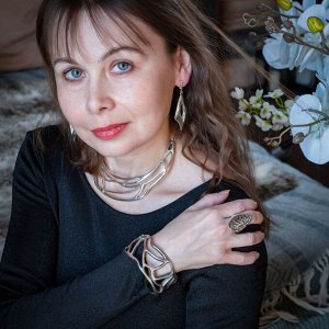 Колье "Ажурное к браслету"