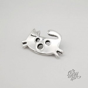 Брошь "Резвящийся кот"