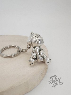 Брелок "Пес с костью"