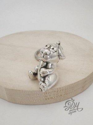 Брелок "Пес с костью"