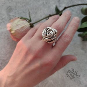 Кольцо "Роза из серьги 150058"