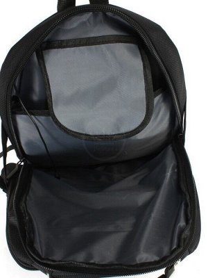 Рюкзак Cantlor-8810,  молодежный  (USB-заряд),  уплотн.спинка,  2отд+отд д/ноут,  4внеш.карм,  черный 245640