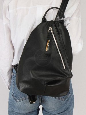 Рюкзак жен искусственная кожа DJ-CM 6461- BLACK,  1отд,  3внут+2внеш/ карм,  черный 245486