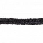 Полоска нитепрошивная (уп. 10 м) по косой с лентой шир. 12 мм черный