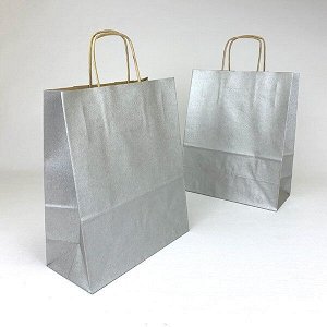 Бумажные подарочные пакеты "Серебро"