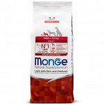 Monge Dog Monoprotein Mini корм для взрослых собак мелких пород ягненок с рисом и картофелем 7,5 кг