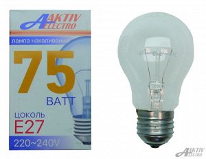 Лампа накаливания Б-230 75Вт E27(цена за 10 шт.)