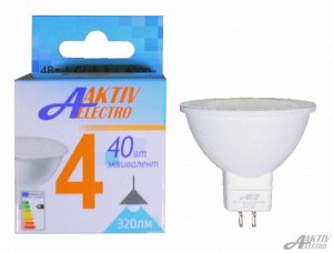 ЛАМПА СВЕТОДИОДНАЯ LED-JCDR-Regular 4Вт 220-240В GU5.3 4000К 300Лм