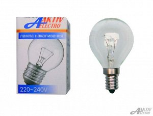 Лампа накаливания ДШ-230-40Вт Е14 шар