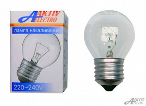 Лампа накаливания шар ДШ-230 40Вт Е27(цена за 10 шт.)