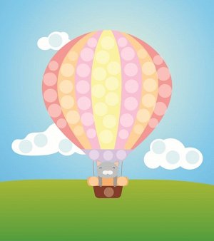 015-2932 Пуговичная аппликация "Воздушный шар"