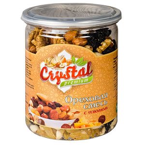 CRYSTAL Ореховая смесь с изюмом 450 г 1 уп.х 24 шт.