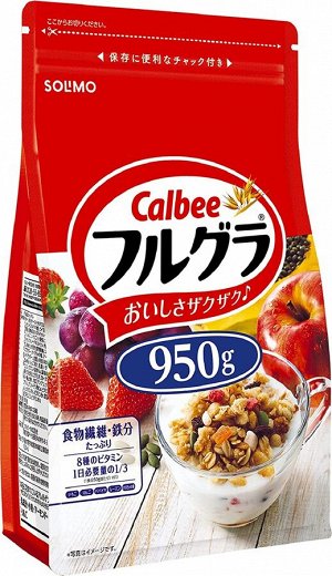 CALBEE Granola - гранола с фруктами и витаминами 950 г