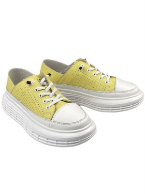 Кроссовки Andges 12F10-16-116 nappa/bianco/giallo