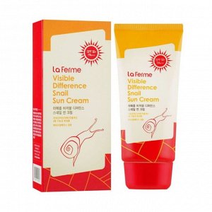 FarmStay Солнцезащитный крем для лица и тела Улитка SPF50, Visible Difference Snail Sun Cream,70г 4070