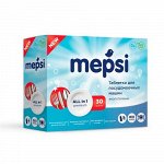 Таблетки для посудомоечных машин MEPSI  бесфосфатные, 30 шт., 0+