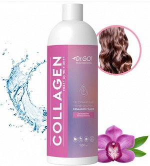 Dr.Go. Healing Systems Бессульфатный кондиционер для глубокого восстановления волос против перхоти  Collagen Filler, 1000 ml