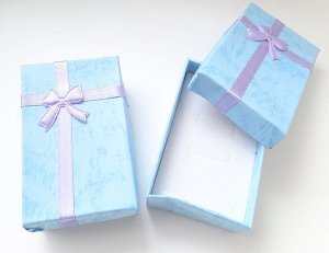 Подарочная коробочка 8х5,5 см. цвет Голубой. Цена за 1 шт.