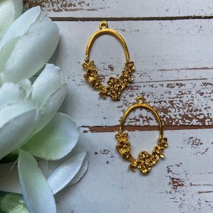 Металлическая форма-подвеска 2*2.5см для заливки эпоксидной смолой