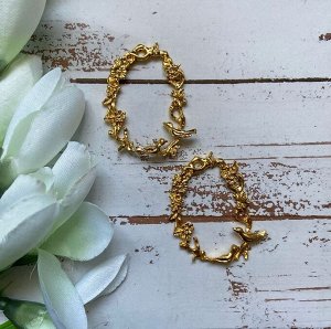 Металлическая форма-подвеска 4*2.5см для заливки эпоксидной смолой