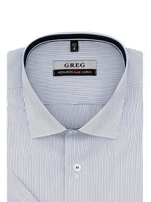 Сорочка мужская короткий рукав GREG 121/101/0055/Z/1p