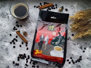 Вьетнамский натуральный растворимый кофе 3 в 1 - 100 пакетиков