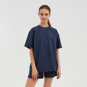 Комплект (футболка, шорты) женский MINAKU: Casual Collection, цвет графит