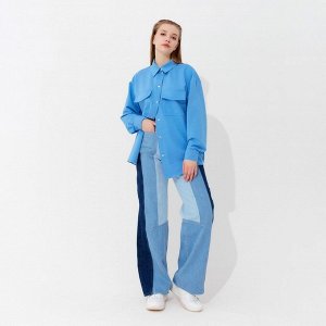 Рубашка женская MINAKU: Casual Collection, голубой