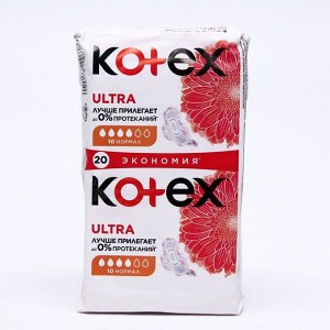 Пpokлaдku «Kotex» Ultra Dry Normal Duo, 20 шт/yп