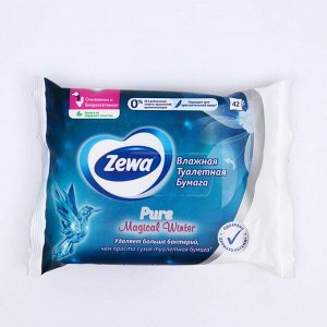 Влажная туалетная бумага Zewa Pure, 42 шт.