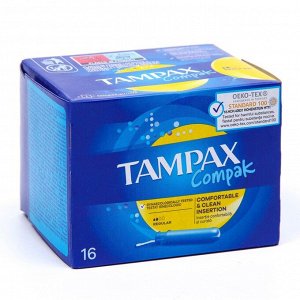 TAMPAX тампоны Compak Regular 16 шт