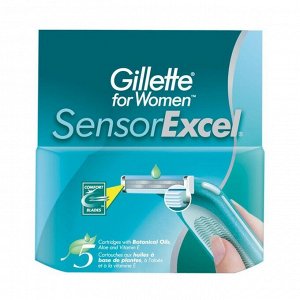 Cменные kaccеты  for Women Sensor Excel, 2 лезвuя, 5 шт.