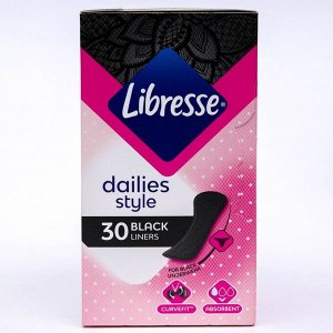 Ежедневные пpokлaдku Libresse Black Liners, 30 шт.