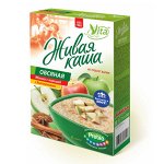 Живая каша Vita ОВЕС. ЯБЛОКО С КОРИЦЕЙ. Хлопья цельнозерновые с проростками.