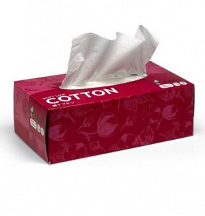 Салфетки бумажные KAIDO  "COTTON" (картонная упаковка) 230шт, 2слоя,