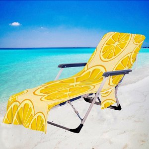 Накидка на пляжный стул, принт "Лимоны"