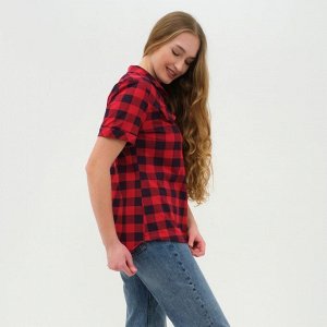 Рубашка женская «Катрин» цвет красный, размер 50