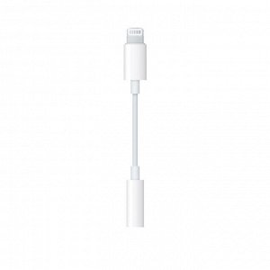 Переходник адаптер с Lightning iOS на 3.5 мм Jack белый