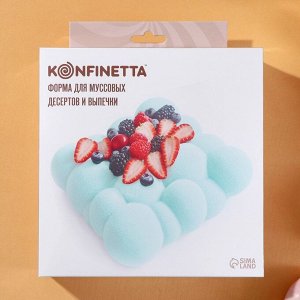 Форма для выпечки и муссовых десертов KONFINETTA «Воздушные пузыри», 20x5,5 см, цвет белый